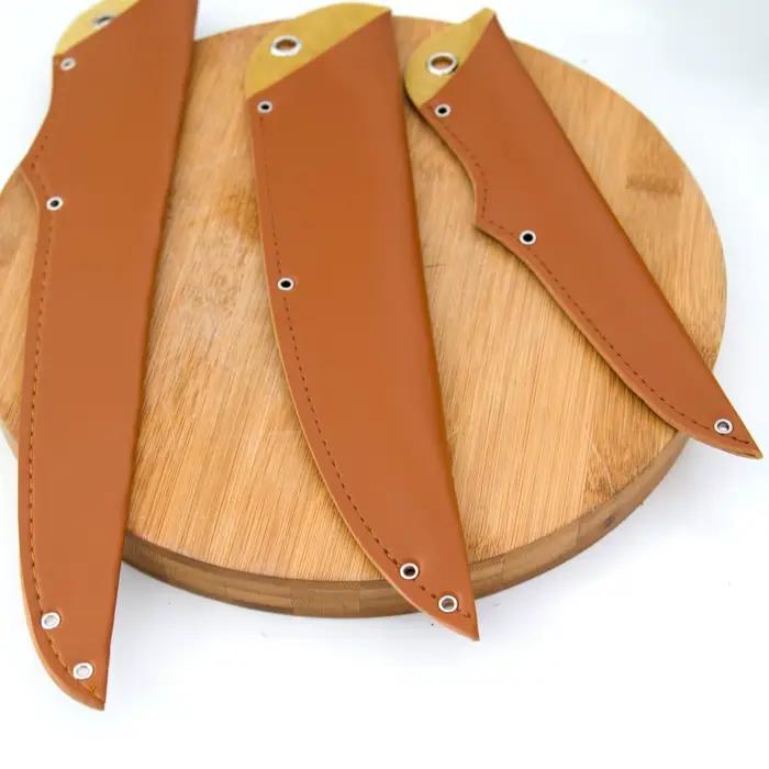 Étui pour couteau polyvalent en Faux cuir PU, 1 pièce, housse pour couteau de cuisine occidentale, couteau à fruits Portable, couteau de Chef