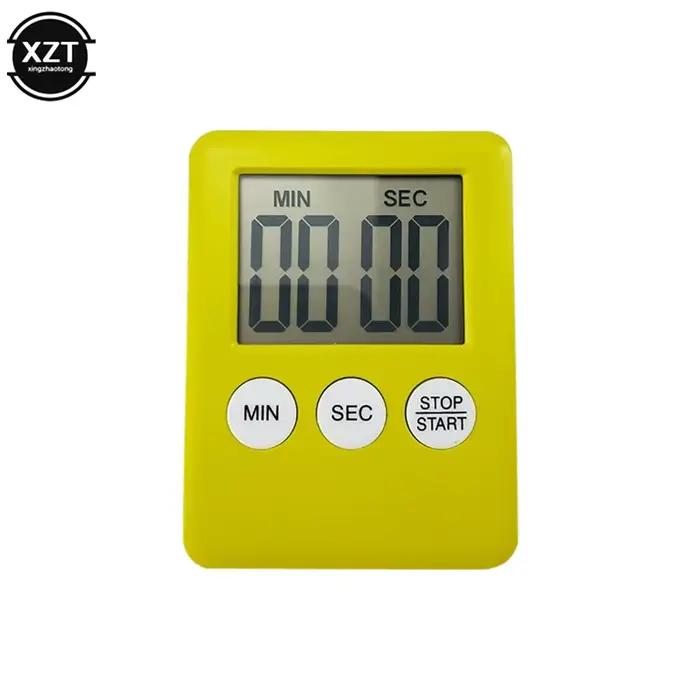 Minuterie Magnétique Numérique Cuisine Horloge Sommeil Compteur à Rebours Alarme Forte Aimantée Pour Plats Créatifs Occasions Spéciales