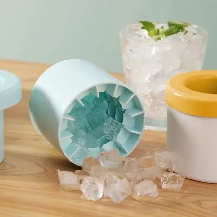 Moule rond en Silicone pour glaçons 40/60, seau à glace, boîte de rangement de glace, bricolage domestique, réfrigérateur, machine à glaçons, outil de bar créatif