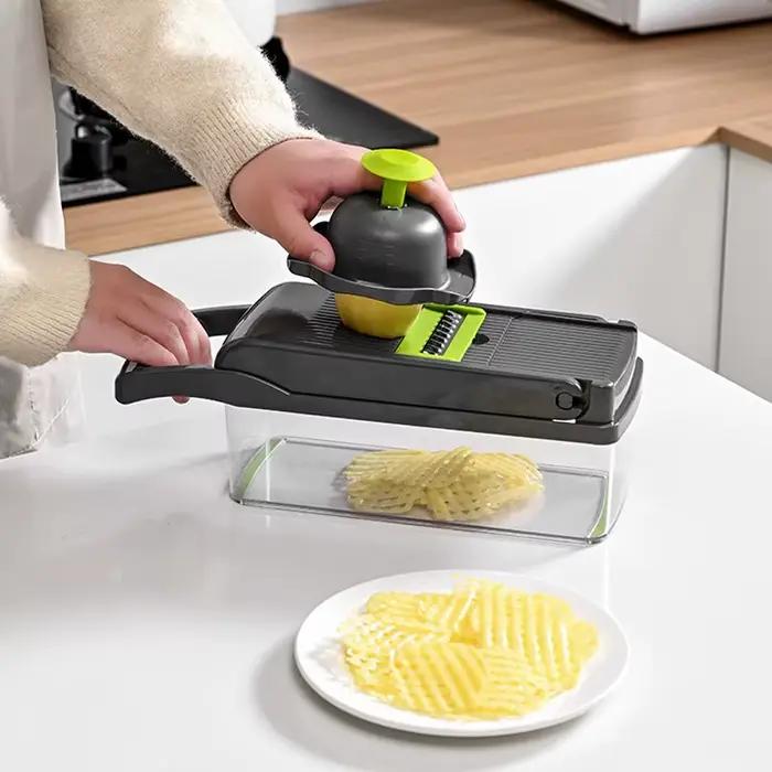 Trancheuse multifonctionnelle avec panier