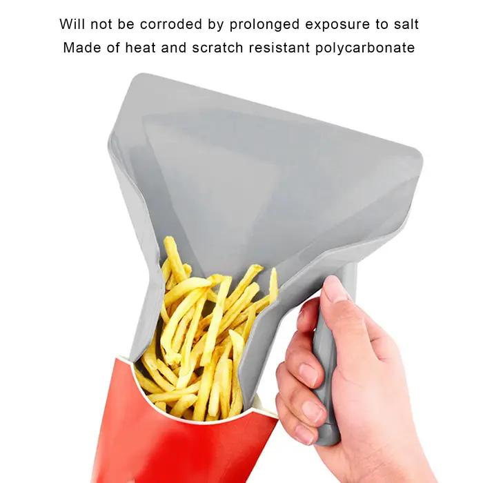 Pelle à frites de qualité alimentaire, antidérapante, poignée droite, spatule à frites, pelle à frites, ustensiles de cuisine