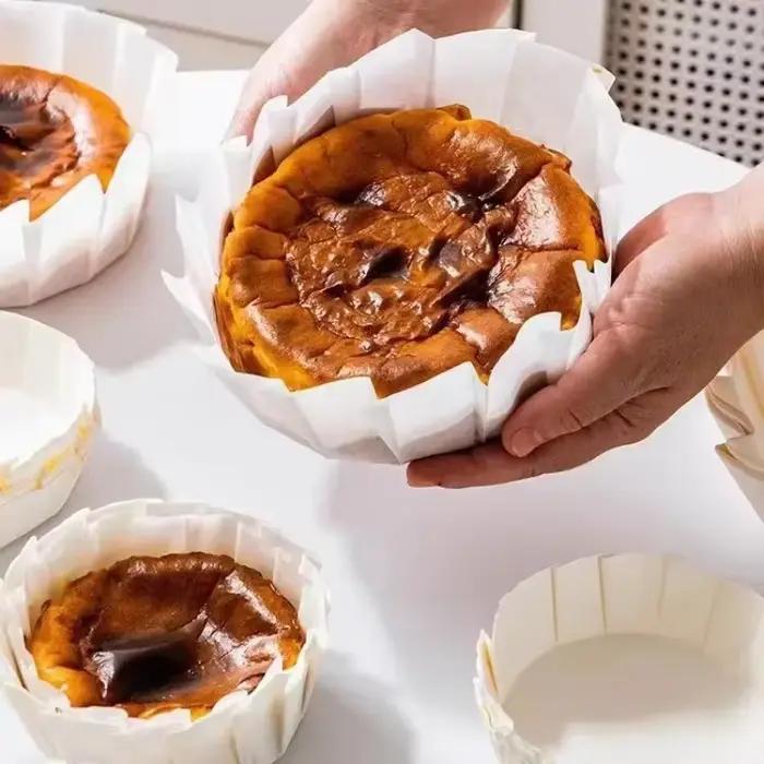 Doublure de moule à gâteau pliable pour la cuisson