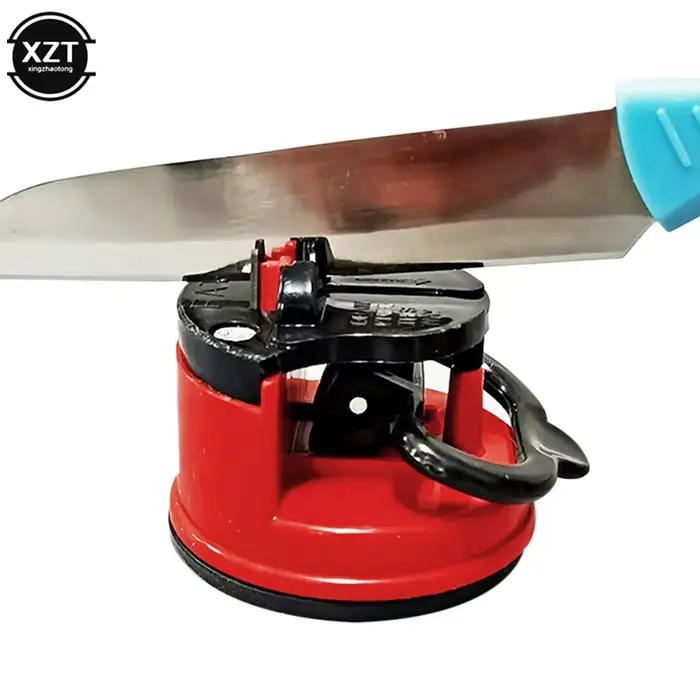 Aiguiseur de couteaux à ventouse damas antidérapante pour cuisine et jardin adapté à divers ustensiles de cuisine à offrir pour chef amateur