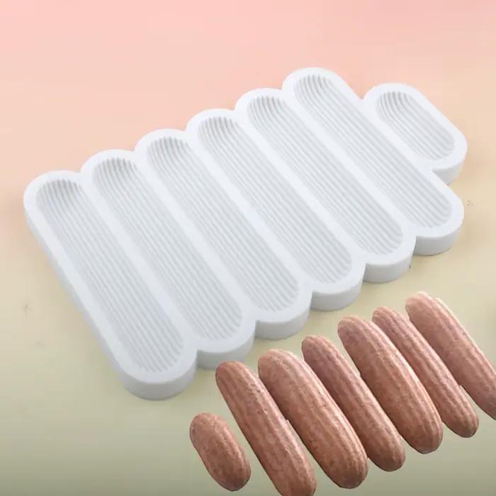 Eclair Dessert outils de cuisson bouffée de chocolat moule en Silicone longue bande