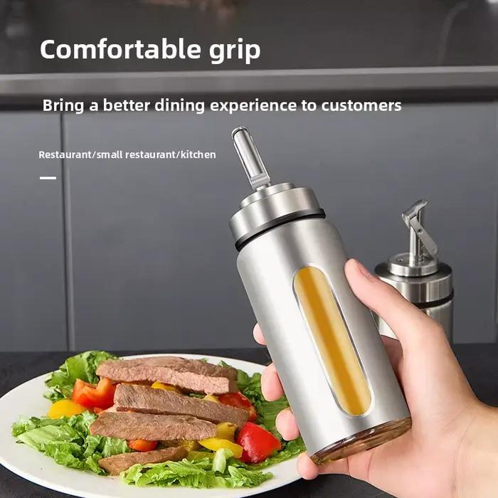 Distributeur d'huile en verre en acier inoxydable