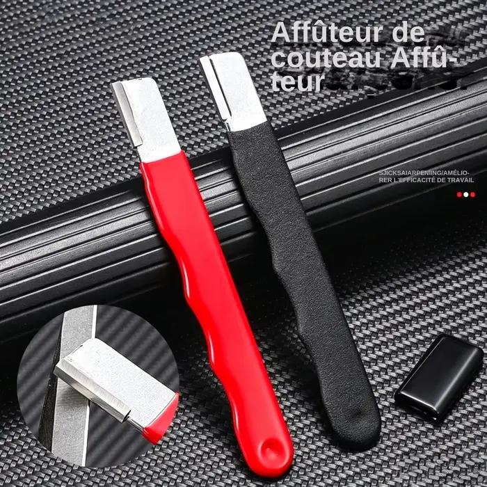 Aiguiseur de couteaux de cuisine professionnel en tungstène et céramique diamantée pour tranchants aiguisés et sécurité accrue à offrir pour occasions spéciales