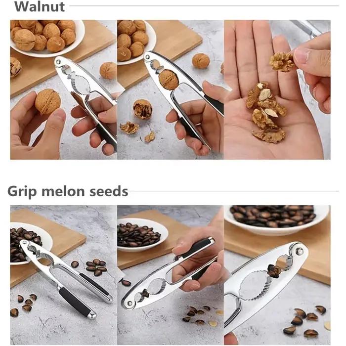 Nouveau 1 pièces pince à décortiqueur casse-noisette outils d'ouverture de coque multifonctionnels
