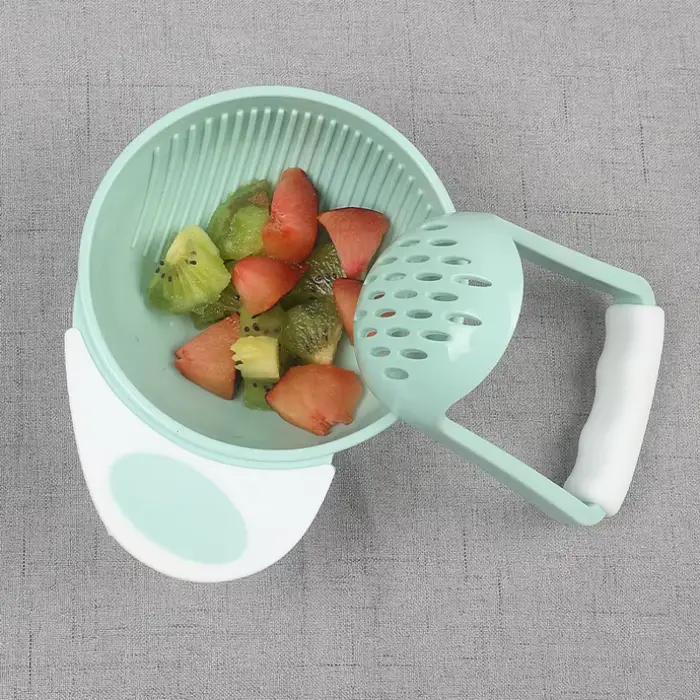 Ensemble de bols de broyage pour bébé 2 pièces broyeur bol manuel purée de fruits nourrissons premiers repas aliments solides tout-petits