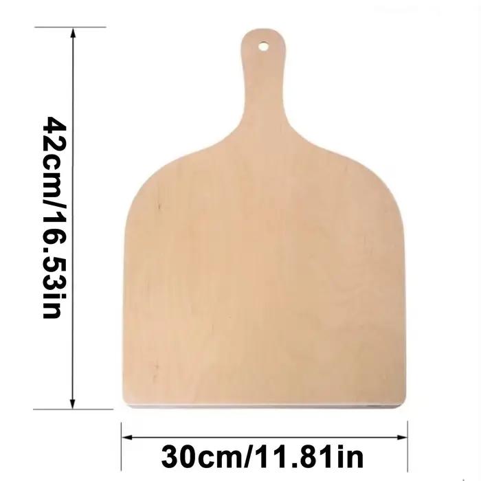 Spatule à Pizza en bambou naturel de 16 pouces, accessoire de four pour grande planche à Pizza en bois pour le transfert de service