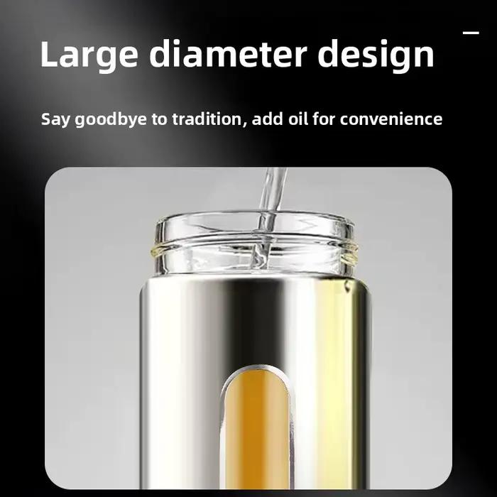 Distributeur d'huile en verre en acier inoxydable