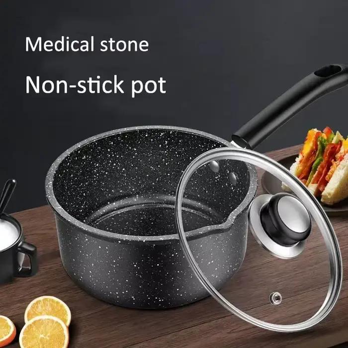 Pot à soupe en fer fondu avec revêtement antiadhésif pour cuisine, cocotte à bouillon, mijotoir antiadhésif pour cuisinière à gaz et induction occasions spéciales