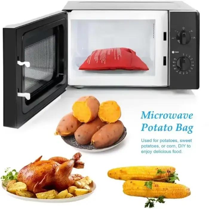 Sac à pommes de terre réutilisable pour micro-ondes