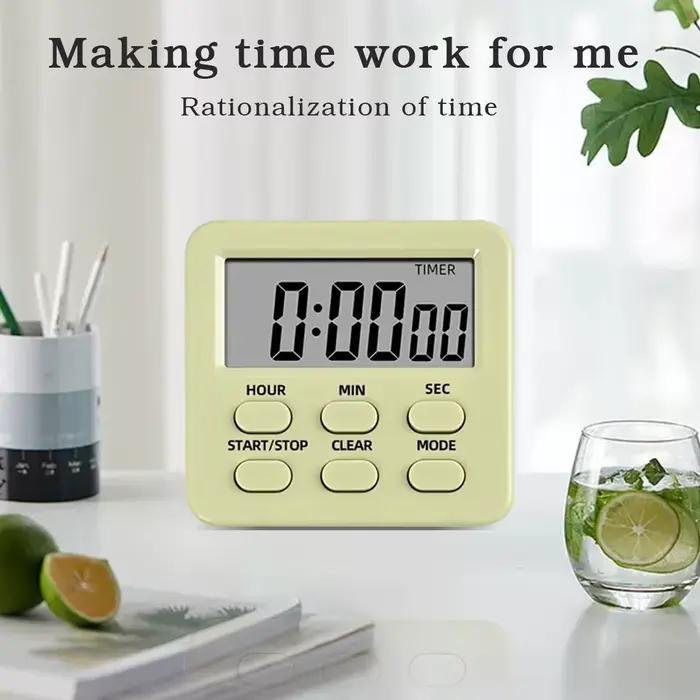 Minuteur de cuisine numérique magnétique avec écran LCD