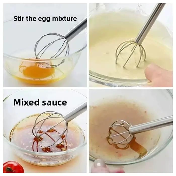 Muddler Miso japonais, cuillère à mélanger fouet à Double tête en acier inoxydable