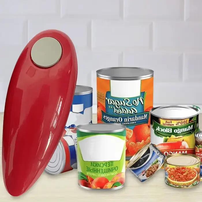 Ouvre-boîte électrique ouvre-bocal automatique ouvre-bouteille à bord lisse à piles pour les mains débiles pour toutes sortes de pots