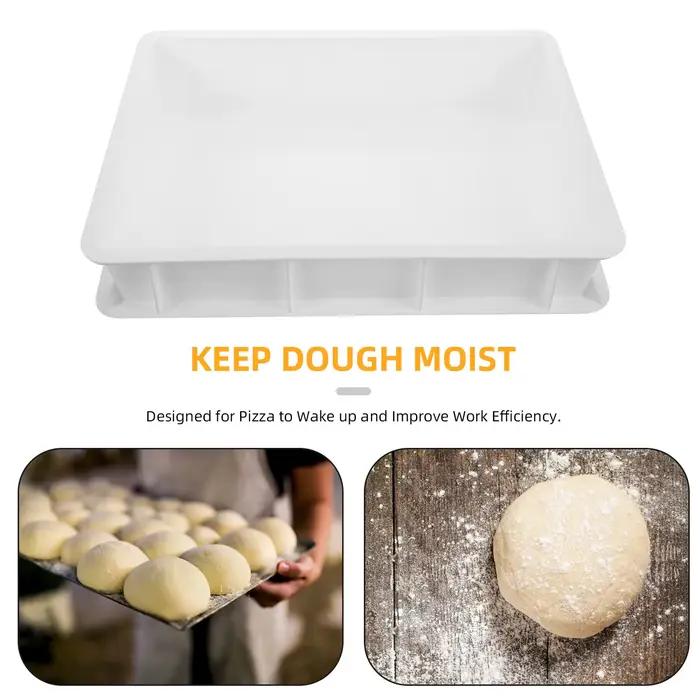 Boîte de levage de pâte à pizza empilable en plastique