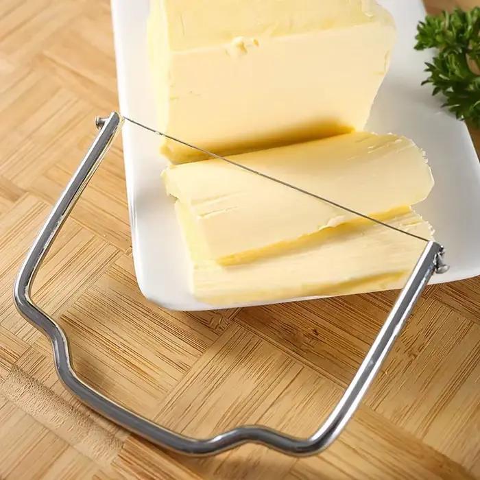 Coupe-fromage en acier inoxydable, coupe Foie Gras à domicile, outils de cuisson, couteau à beurre, séparateur de fromage, trancheur de fromage