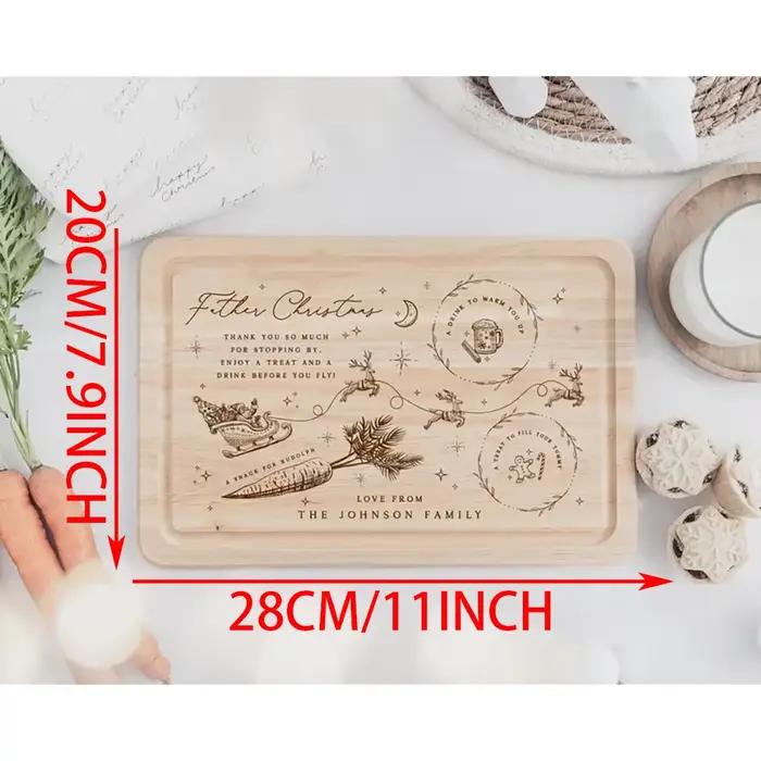 Planche à découper personnalisée pour réveillon de noël