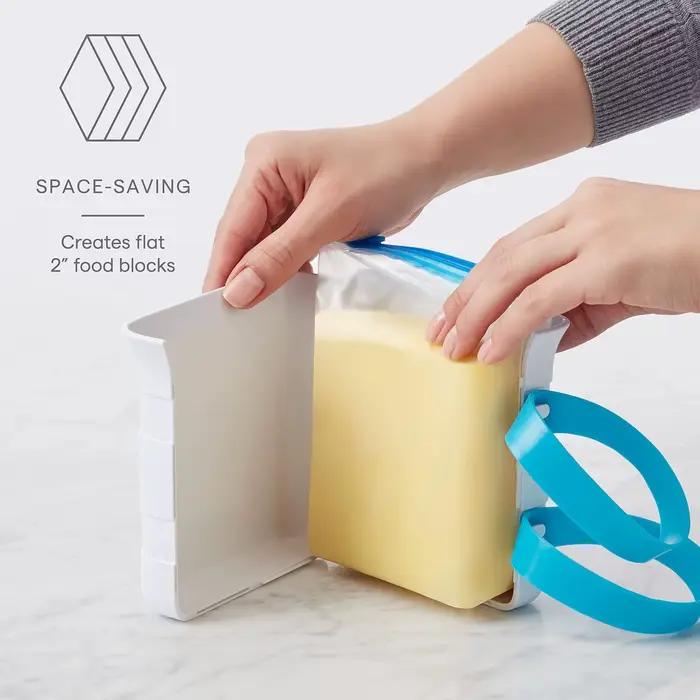 Qeuhehdi Moule à blocs alimentaires 3D pour congélation de soupes