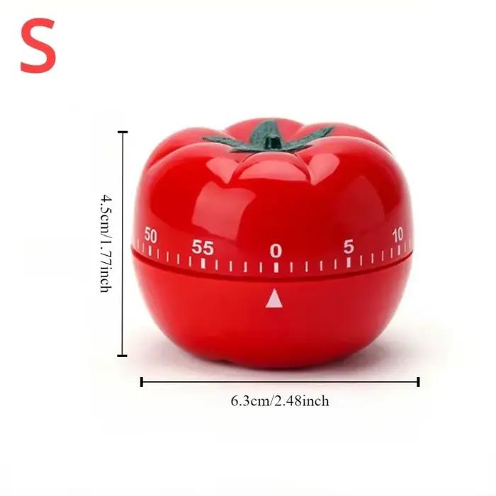 Minuteur de cuisine en forme de tomate - Réveil de cuisson avec design de rappel de tomate grande et petite