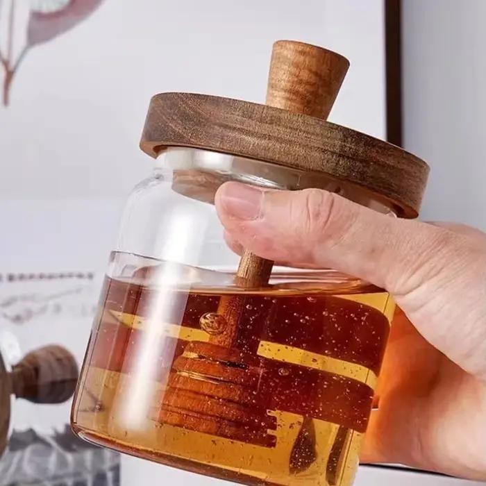 Pot de miel en verre à haute teneur en borosilicate