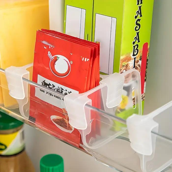 Organisateur de réfrigérateur transparent et robuste