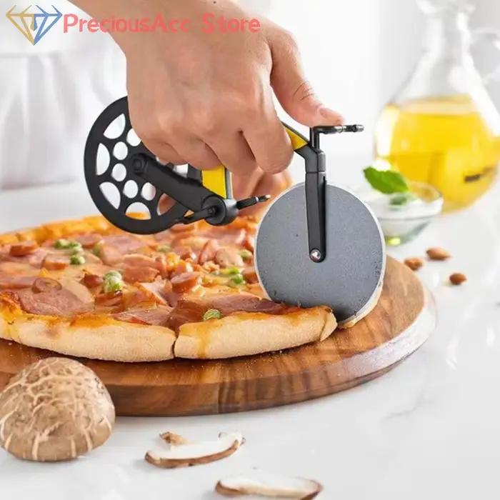 Coupe-pizza créatif en forme de vélo