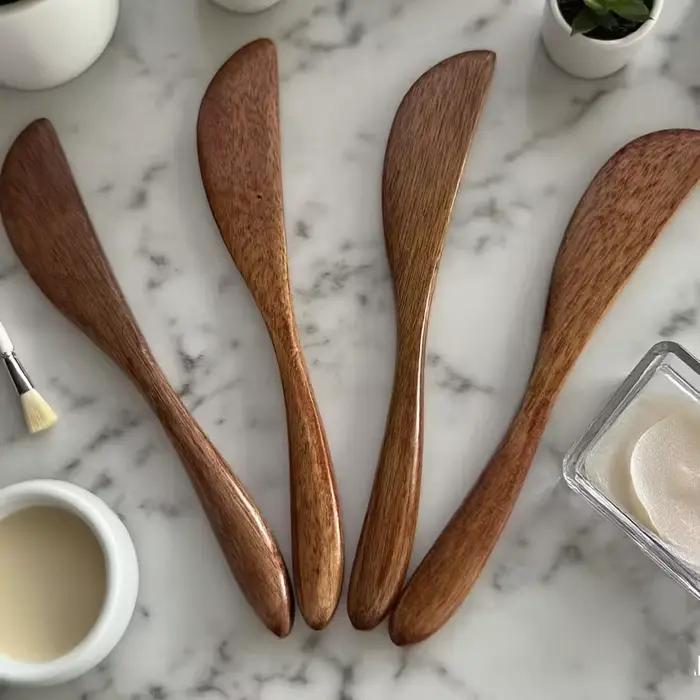 Ensemble de couteaux à fromage et à beurre en bois massif