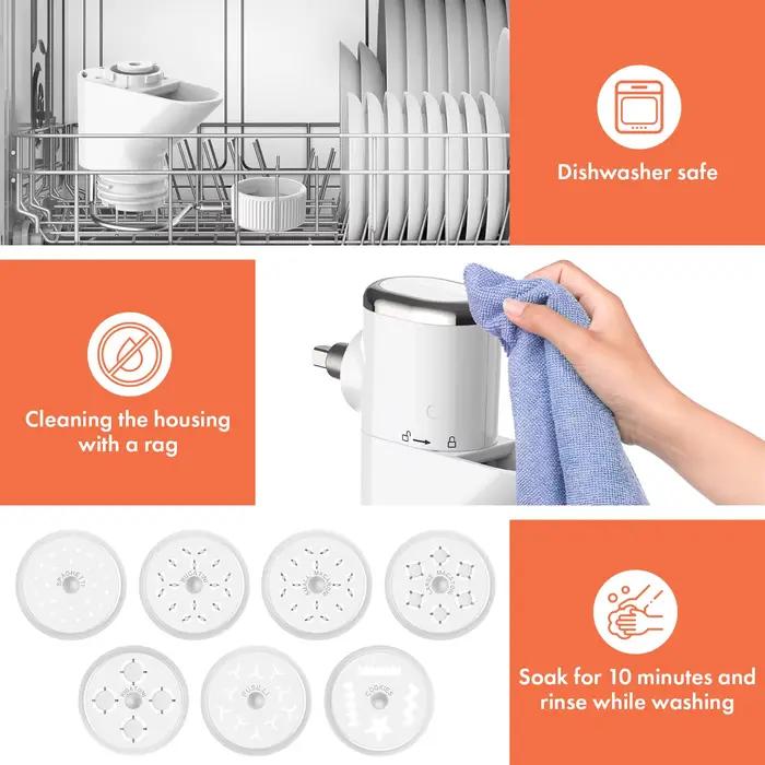 Gvode Fixation de presse à pâtes pour mélangeurs sur socle KitchenAid 7 plaques interchangeables accessoires