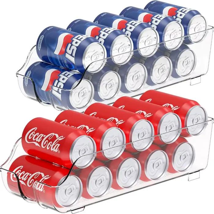 Boites de rangement de cuisine organisateurs de re frig erateur et de conge lateur distributeurs de canettes accessoires de cuisine 1 2 pieces modernes et pratiques