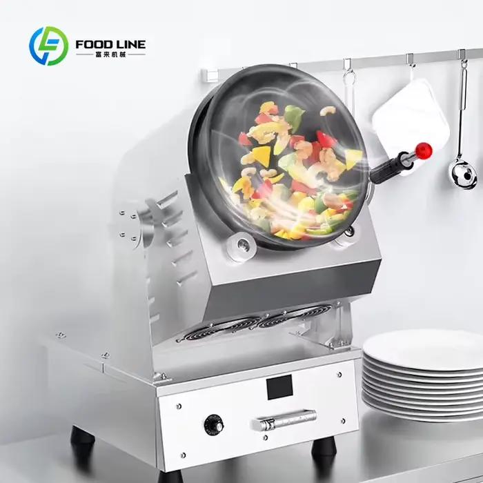 Robot de cuisine commercial multifonction pour entreprise avec friteuse automatique et wok à agitation, idéal pour la transformation alimentaire et la restauration commerciale