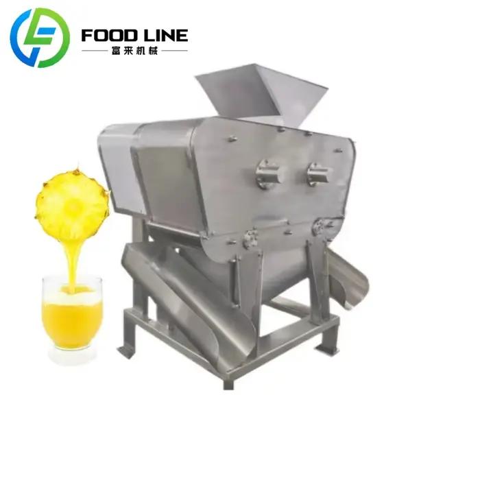 Nouveauté Machine de découpe d'ananas Machine de traitement de jus d'ananas Machine de presse de jus de fruits