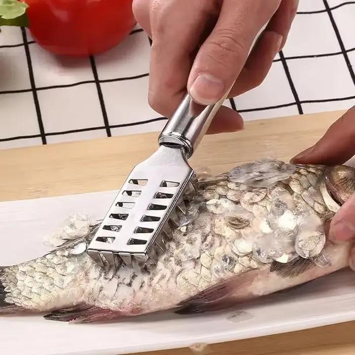 Couteau en écailles de poisson en acier inoxydable