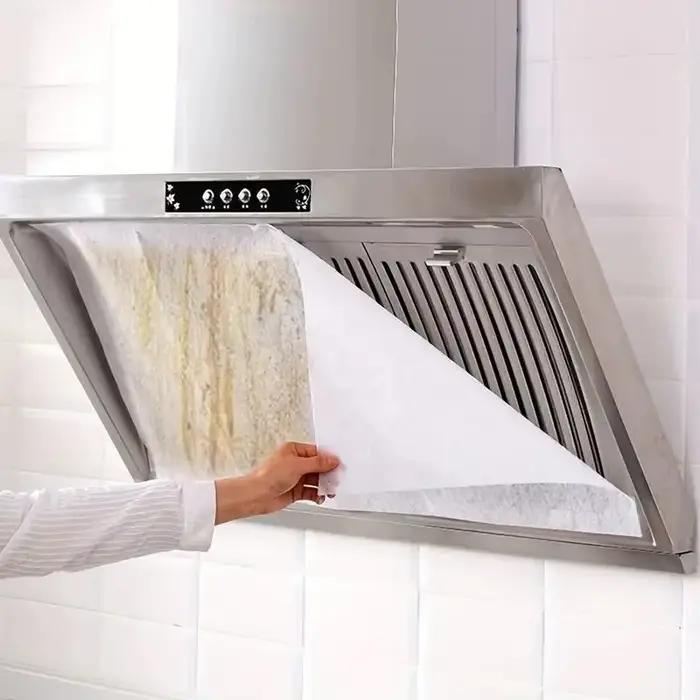 Paquet de 12 filtres pour hotte robuste – Couvercles en maille absorbant l'huile pour la Ventilation de la cuisine