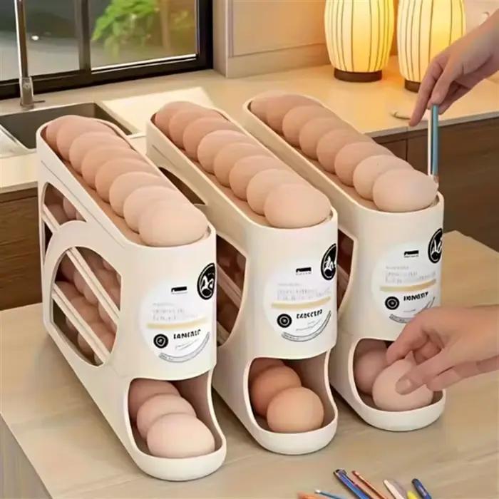 Porte-œufs roulant automatique à 4 niveaux