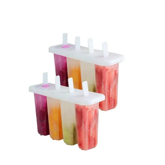 Ensemble de moules à sucettes glacées, fabricant réutilisable DIY pour yaourts et collations aux fruits, friandises maison saines pour les fêtes