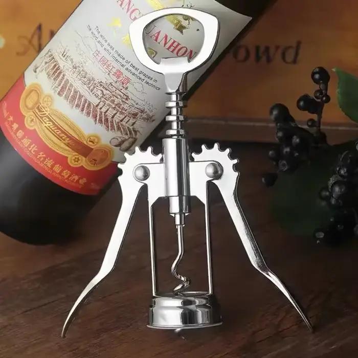 Ouvre-bouteilles de vin élégant en alliage d'aluminium pour dîners romantiques et soirées entre amis occasions spéciales polyvalent pour usage domestique et professionnels