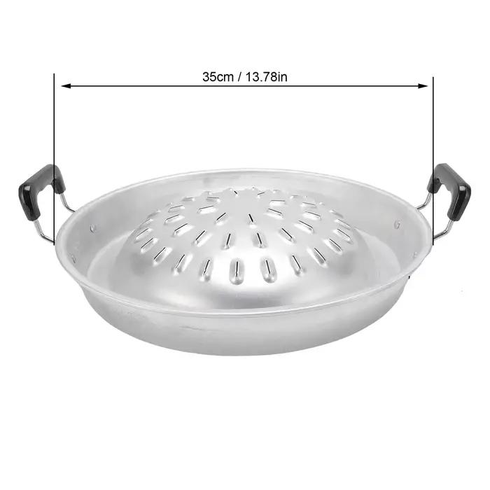 Poêle à barbecue thaïlandaise 2 en 1 antiadhésive pour barbecue extérieur et cuisinière intérieure grillage et mijotage aluminium durable polyvalente