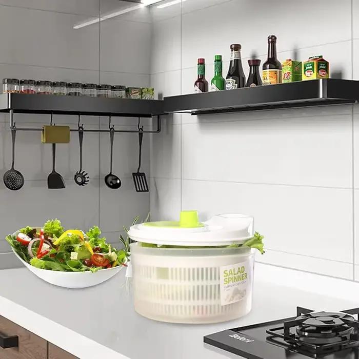 Déshydrateur de salade, égouttoir à laitue, lave-linge et sèche-légumes pour laver et sécher les légumes feuilletés, outils de cuisine, 1 paquet