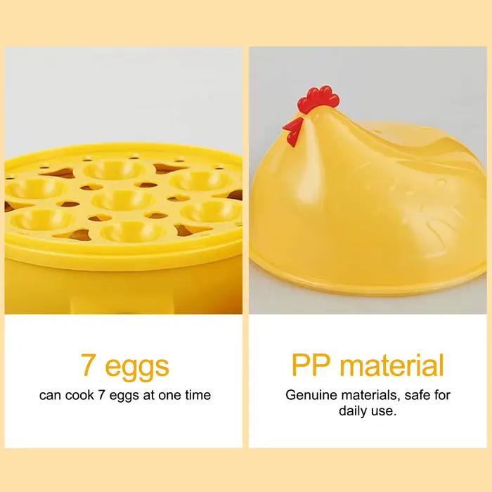 Chaudière à œufs en forme de poulet, capacité de 7 œufs, appareil de cuisine pour œufs durs et doux