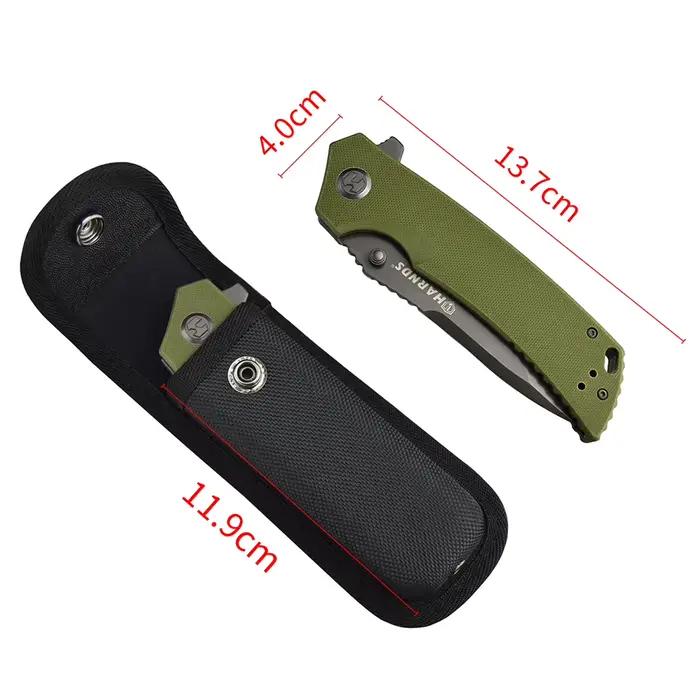 Harnds-Étui universel DulKnife avec boucle de ceinture, poudres, outils multifonctions, convient au couteau de poche pliant de 5.5"