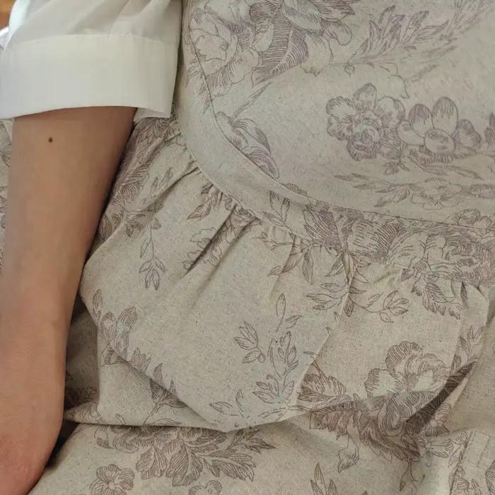 Tablier de cuisine élégant et Portable, exquis avec poches, tablier de nettoyage, dos croisé, doux, pour femmes