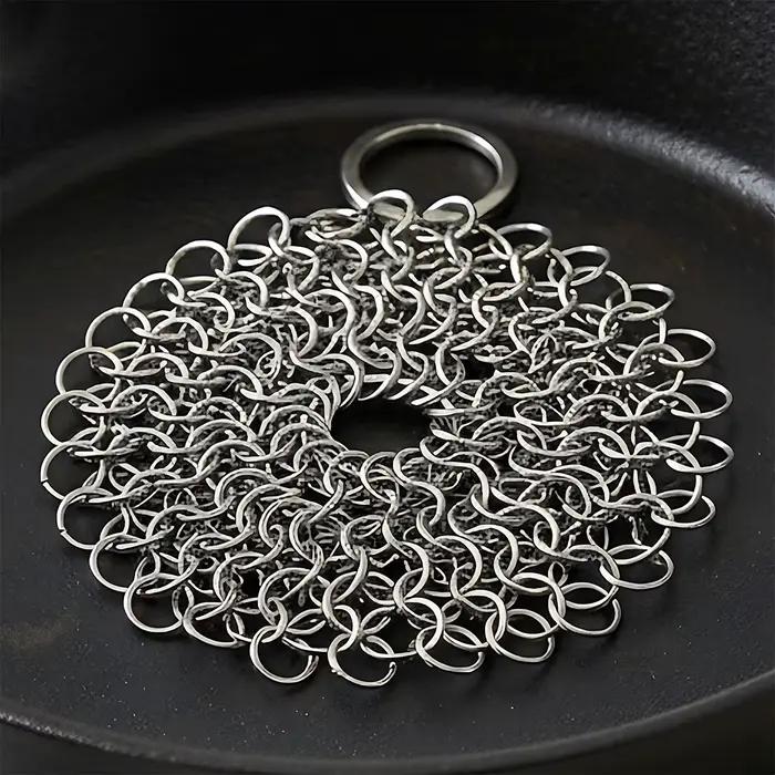Éponge de nettoyage en maille d'acier inoxydable pour cuisine