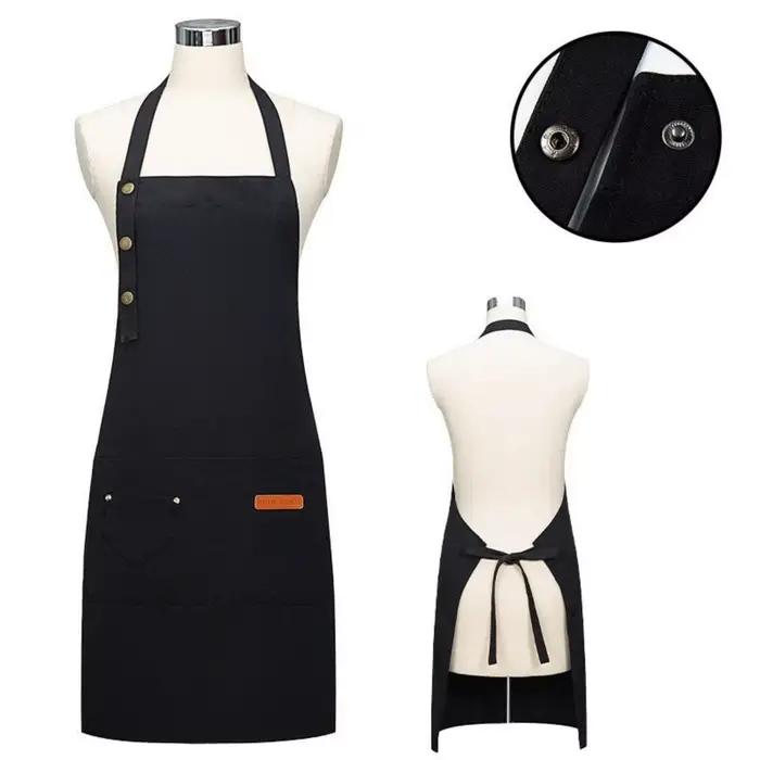 Tabliers de cuisine pour femmes et hommes, nouvelle mode, tablier de travail de Chef pour gril, Restaurant, Bar, boutique, cafés, uniforme de Studios d'ongles de beauté