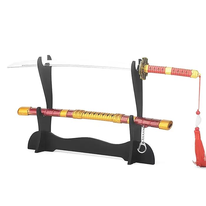 Présentoir d'épée en bois, épée de samouraï Katana Wakizashi Tanto, couteau, baguette magique, Support