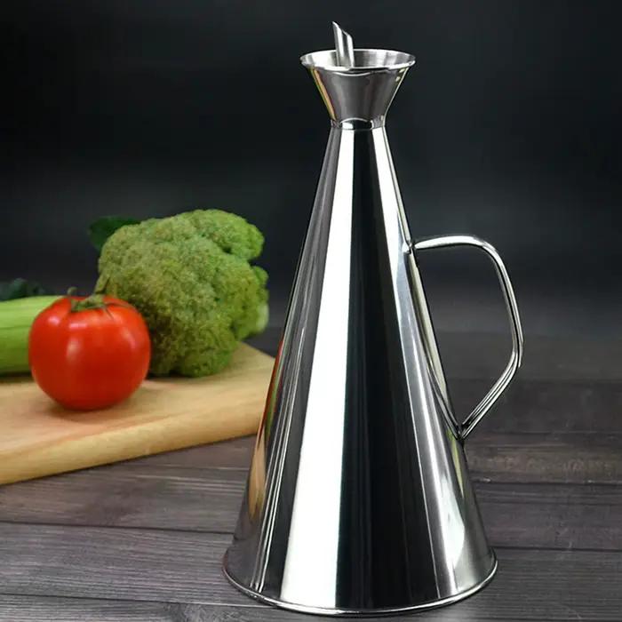 Bouteille d'huile d'olive en acier inoxydable de 500ml