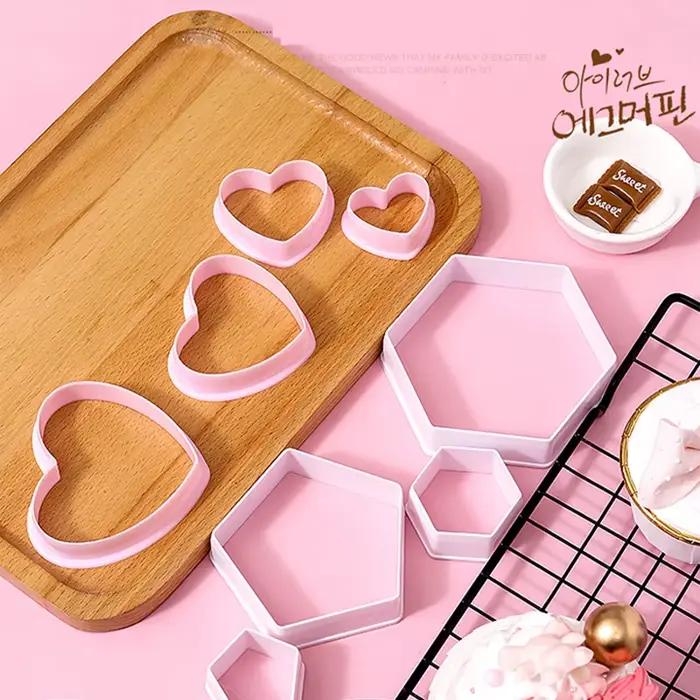 FAIS DU 4 pièces coeur emporte-pièce saint valentin amour forme Biscuit fabricant Fondant Cookie timbre pain moule gâteau décor outils