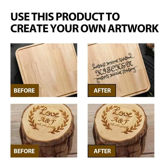 Pâte à bois rouge pour créer des motifs de combustion sur bois et tissu facile à ranger pour les projets de bricolage et les arts-crafts