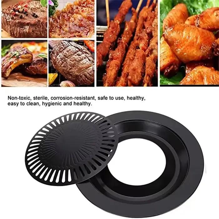 Plaque de cuisson antiadhésive sans fumée pour barbecue