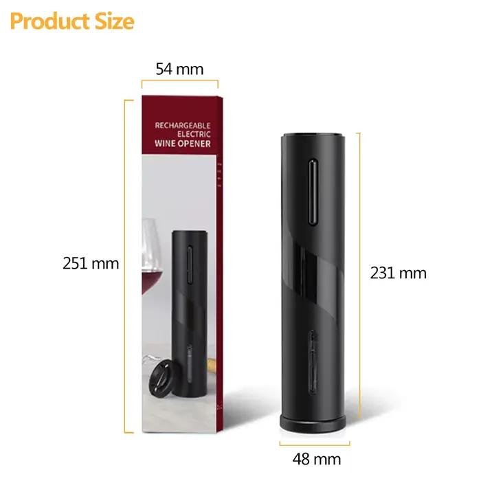 Ouverture facile et élégante pour vin rouge et autres boissons - Tire-bouchon respectueux de l'environnement pour cuisine et bar - Accessoire de cuisine ABS noir polyvalent